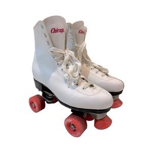 Chicago Roller Skates White & Pink Women’s Sz‎ 10